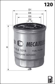 Паливний фільтр MECAFILTER ELG5307