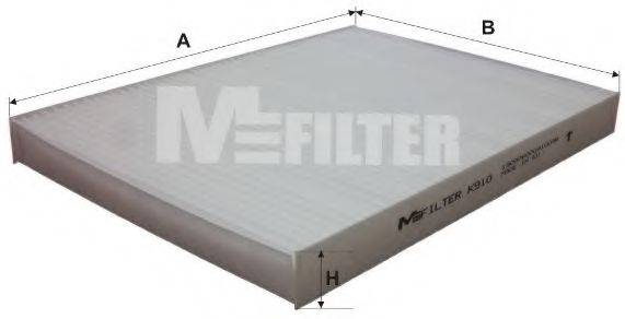 Фильтр, воздух во внутренном пространстве MFILTER K 910