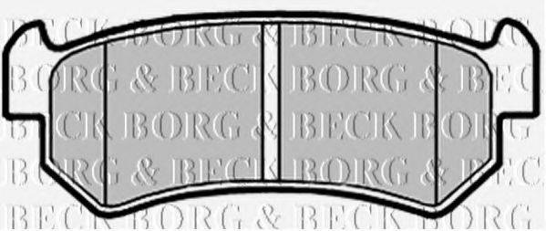 Комплект гальмівних колодок, дискове гальмо BORG & BECK BBP2146